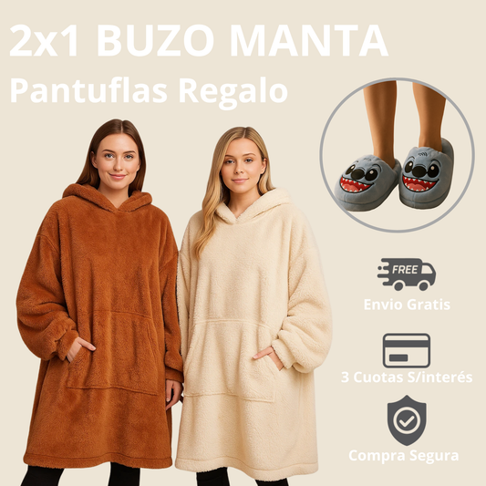 OFERTA: 2x1 Buzos Manta Polar + Pantuflas Stitch