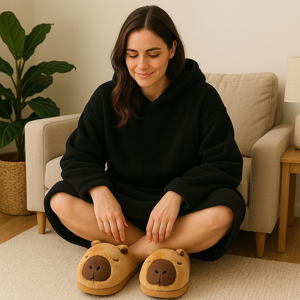 🔥 COMBO INVERNAL ⏰  : Buzo Manta + Pantuflones Capibara + Medias Térmicas Regalo (ULTIMO STOCK)